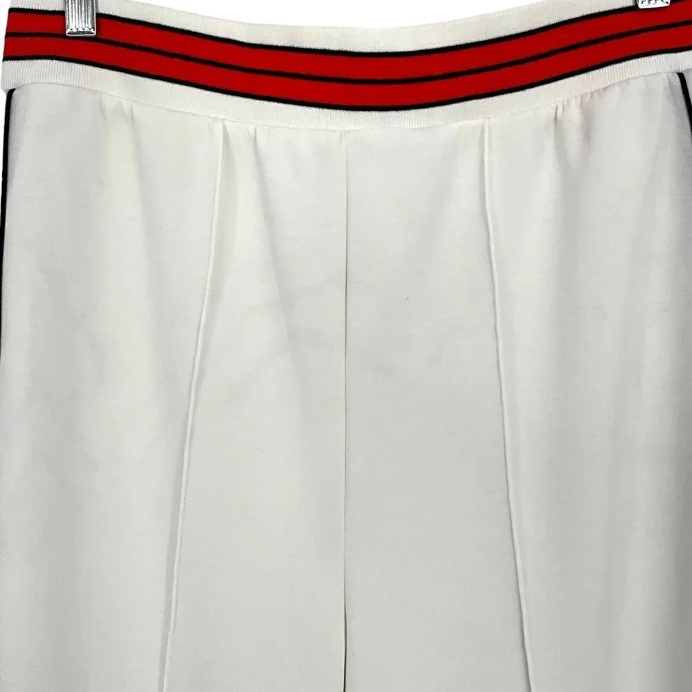 NWT Kilo Brava Size L Track Pants Lounge White Red Striped Waist Casual Womens - Picture 2 of 11